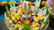 Brüeler Winterspiele enden mit österlichem Besuch: Osterhase kommt zu den Kindern