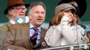 Christian Horner genießt Auszeit mit Geri Halliwell beim Cheltenham-Festival
