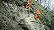 Gefahr in der Bode-Schlucht: Tonnenschwere Felsbrocken drohen bei Thale abzustürzen