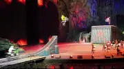 Horror in der Manege: Stunt-Biker stürzt auf Zirkus-Rampe in China