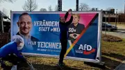 KI-generierte CDU-Kandidatin mit Merkel-Raute löst Eklat um AfD-Wahlplakat in Uckermark aus