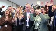 Nach Kopf-an-Kopf-Rennen: Großer Jubel bei der CDU nach Wahlsieg