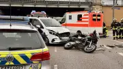 Schwerer Motorradunfall am Halleschen Hauptbahnhof: Delitzscher Straße gesperrt