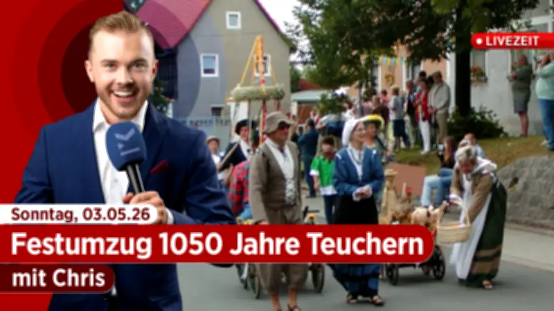 1.050 Jahre Teuchern: LIVEZEIT berichtet vom großen Festumzug