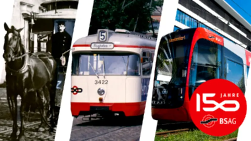 150 Jahre Straßenbahn Bremen: Parade und Innovationen zum Jubiläum