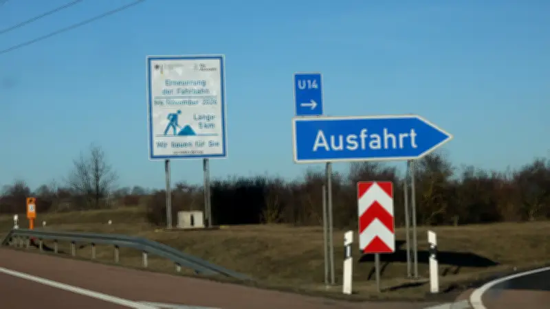 A38 bei Sangerhausen: Vierwöchige Bauarbeiten mit Sperrungen und Umleitungen