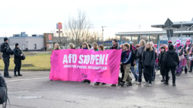 AfD-Bürgerdialog in Halle: Gegenproteste angekündigt