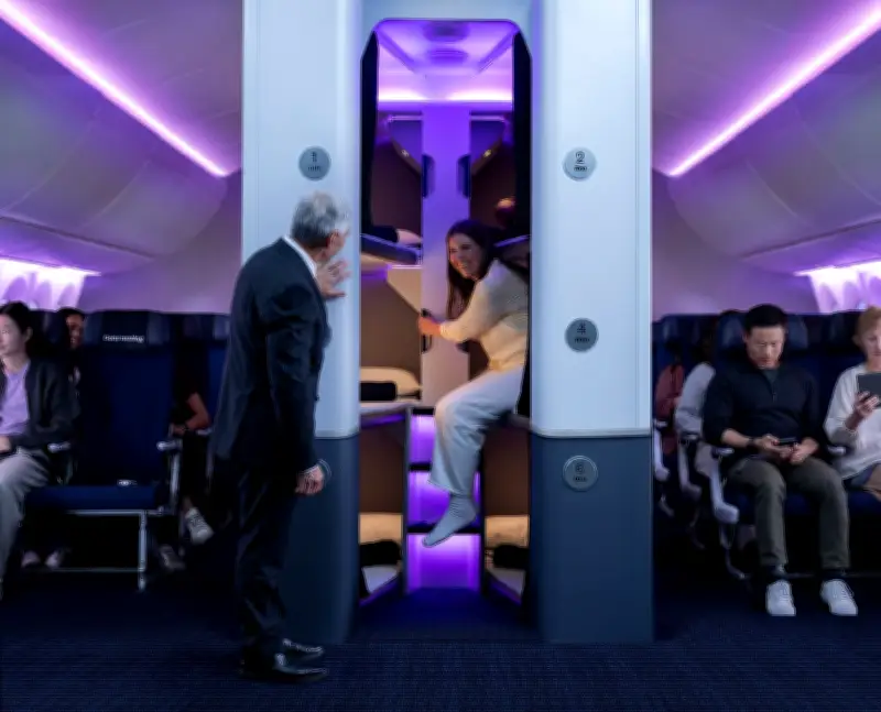 Air New Zealand führt Etagenbetten in Economy Class ein: Schlafkabinen für Langstreckenflüge