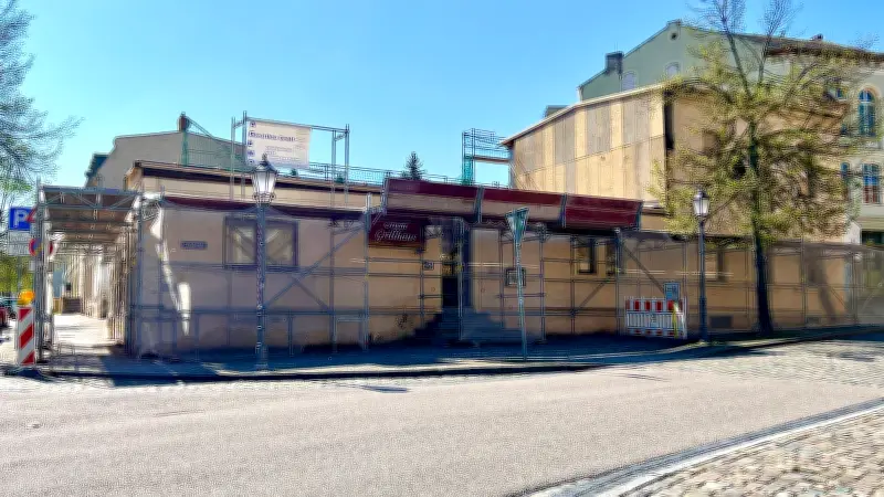 Baustopp nach Abriss: Bernburger Uralt-Gasthof 'Schmidts Ausspann' bleibt vorerst unverändert