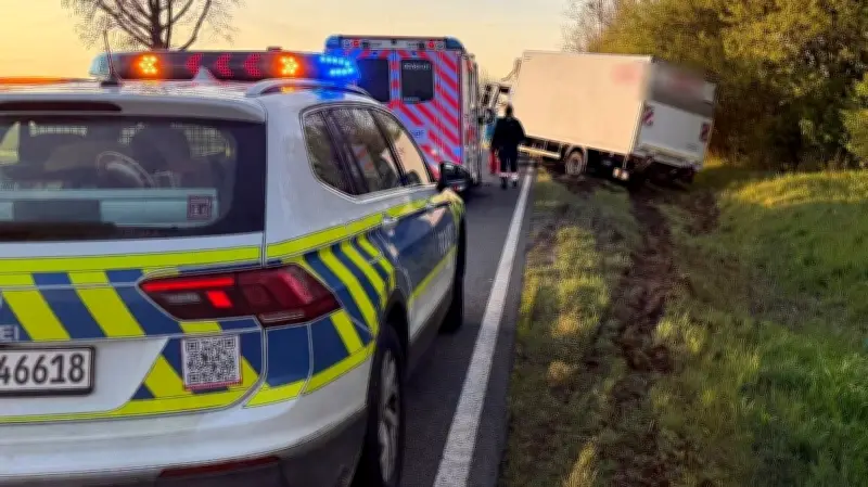 Betrunkener Lkw-Fahrer verursacht Unfall auf B79 bei Quedlinburg