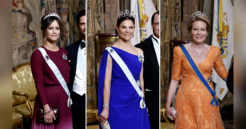 Bunt für Carl Gustaf: Royals setzen beim Staatsdinner auf Farbe