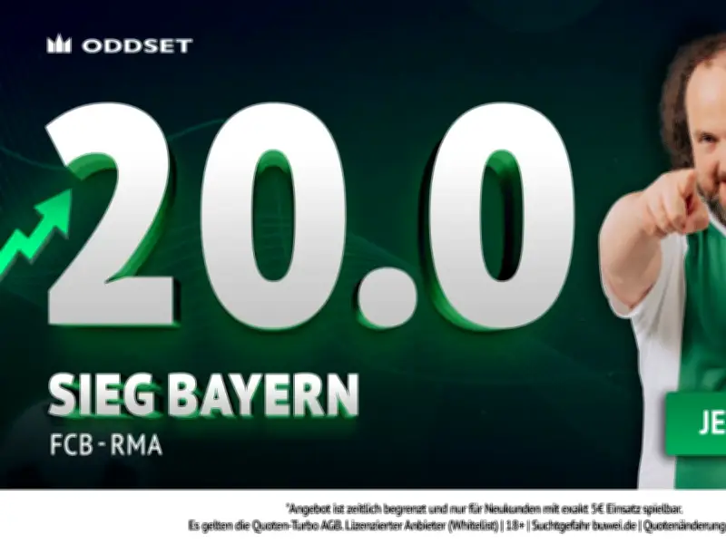 Champions League: 8-fache Quote für Bayern gegen Real bei bet-at-home