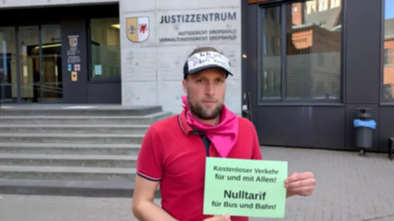 Chaotischer Prozess um straffreies Bahnfahren in Greifswald
