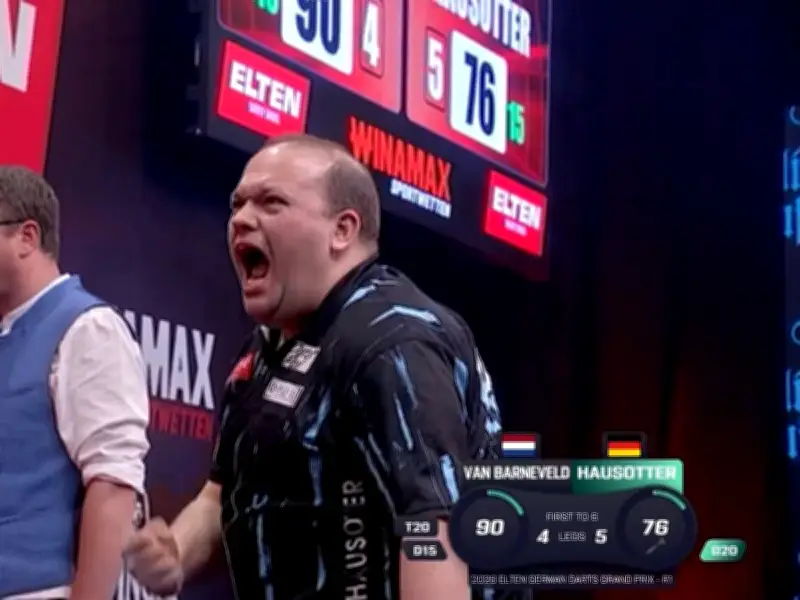 Deutsche Darts-Sensation: Marcel Hausotter besiegt Legende van Barneveld in München