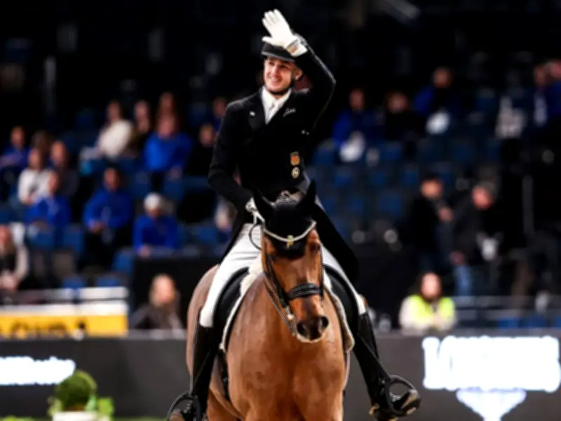 Deutscher Debütant Moritz Treffinger wird beim Dressur-Weltcupfinale Sechster