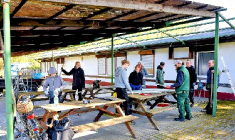 Dorfclub in Quellendorf: Umbau des alten Freibads für Kleene Pfingsten im Endspurt