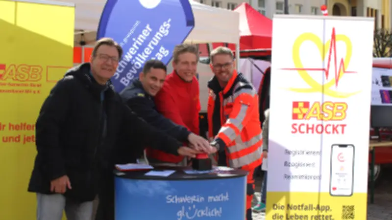 Ersthelfer-App 'ASB schockt' in Westmecklenburg gestartet: Schnelle Hilfe rettet Leben