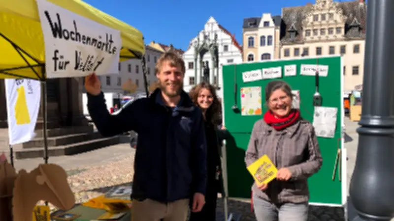 Feierabendmarkt in Wittenberg: Verein sammelt Rezepte für Agrarwende