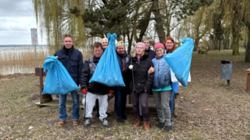 Frühjahrsputz in Prenzlau: 80 Freiwillige sammeln 56 Müllsäcke und Lkw-Reifen
