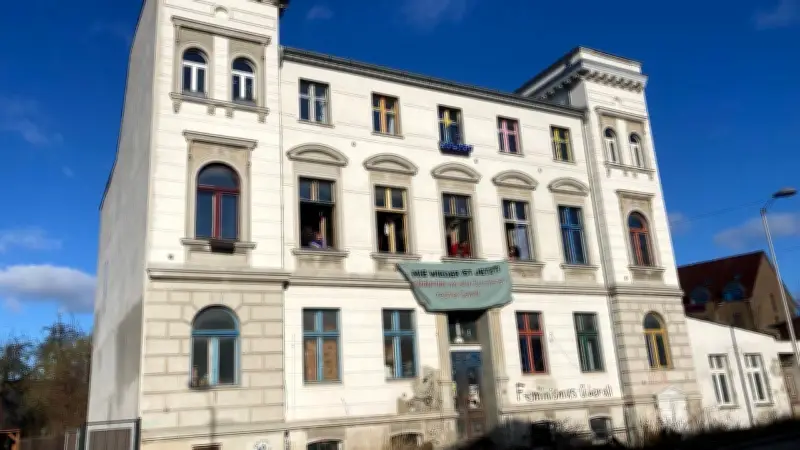 Greifswalder Wohnprojekt in der Krise: Feministisches Banner löst Räumungsstreit aus