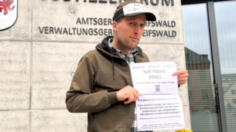 Greifswalderin fährt absichtlich schwarz: Kampf für straffreies Schwarzfahren vor Gericht