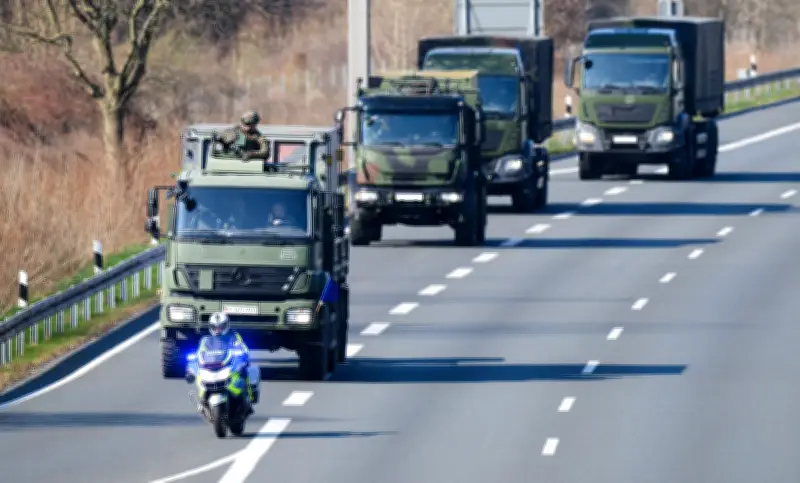 Großübung Hethex: Bundeswehr und US-Streitkräfte üben Kolonnenfahrten auf hessischen und thüringischen Autobahnen