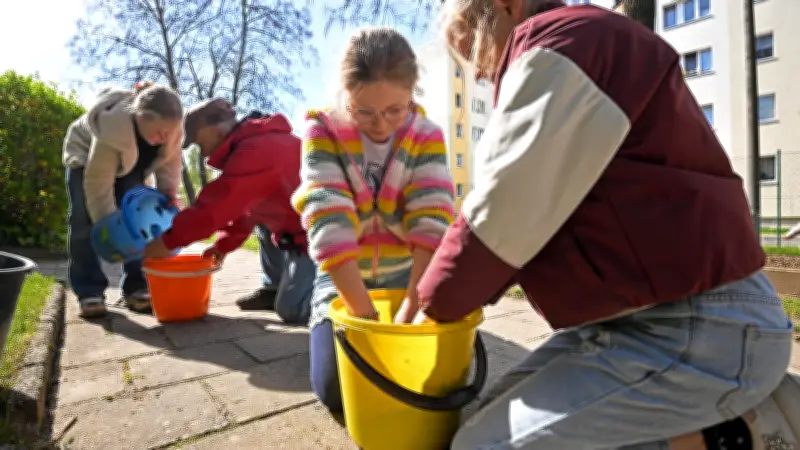 Grundschüler in Aschersleben legen bunte Wildblumenwiese an
