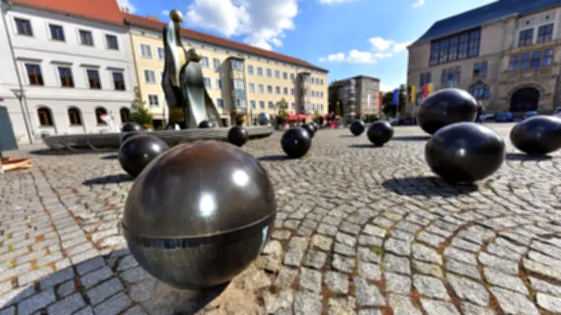 Handwerkerbrunnen in Dessau: Saisonstart verzögert sich