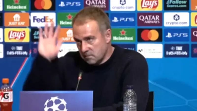 Hansi Flicks sarkastischer Dank an deutschen VAR nach Barcelonas Niederlage