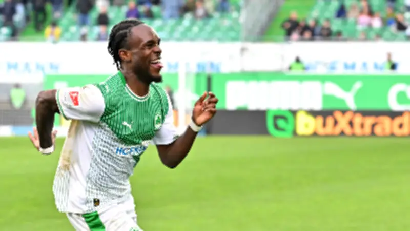 Hattrick von Noel Futkeu: Fürth feiert Befreiungsschlag gegen Darmstadt