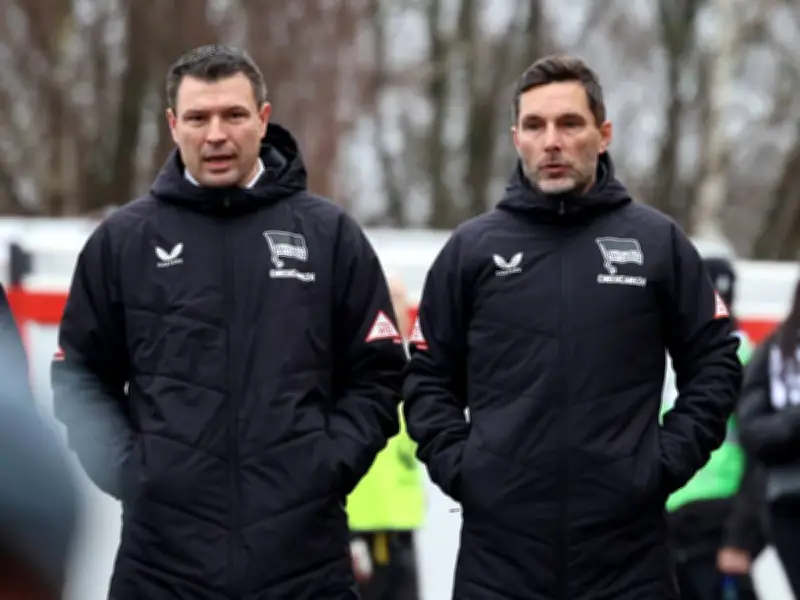Hertha BSC: Jobgarantie für Trainer Leitl und Sportdirektor Weber trotz Kaderumbau
