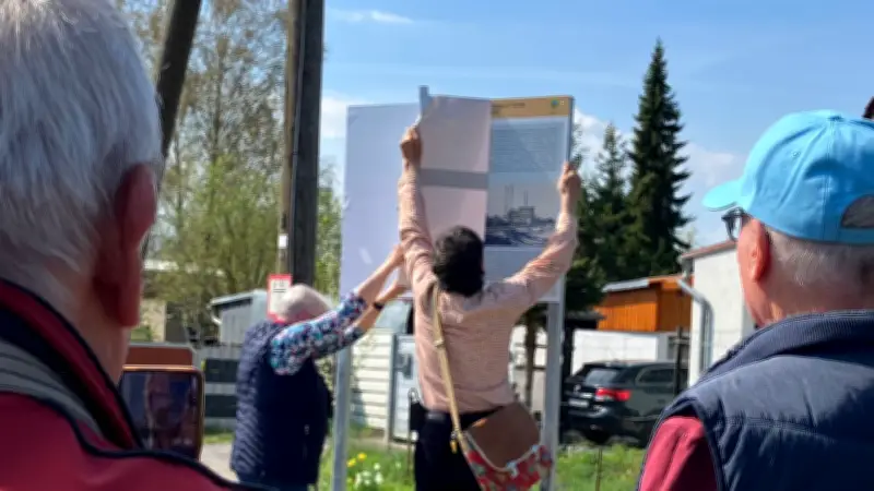 Historische Tafel in Röblingen erinnert an Paraffinfabrik und ökologische Katastrophe