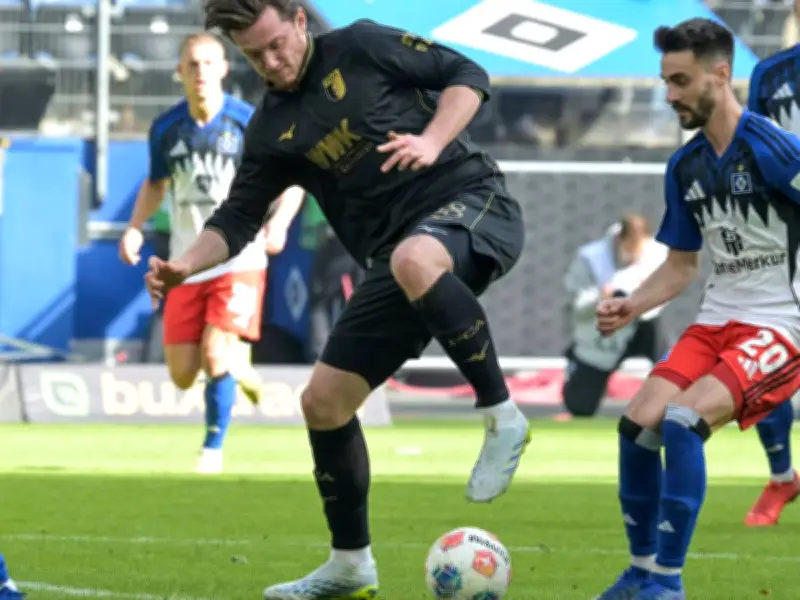 HSV rettet in Unterzahl wichtigen Punkt gegen Augsburg im Abstiegskampf