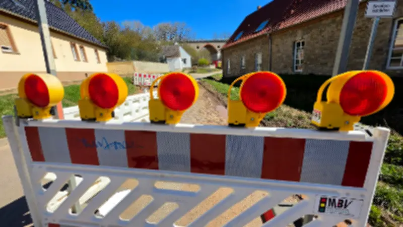 Kanalbau am Leegerweg: Freckleben bis Ende April für Autofahrer eine Sackgasse