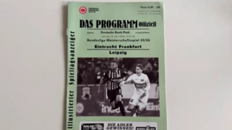 Kein Versehen: Eintracht druckt Viertliga-Spieler im Stadion-Heft gegen RB Leipzig