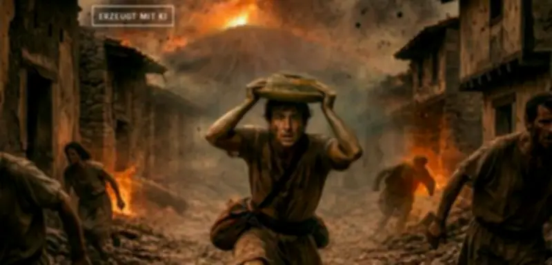 KI rekonstruiert Pompeji-Opfer: Mann schützte sich mit Gefäß