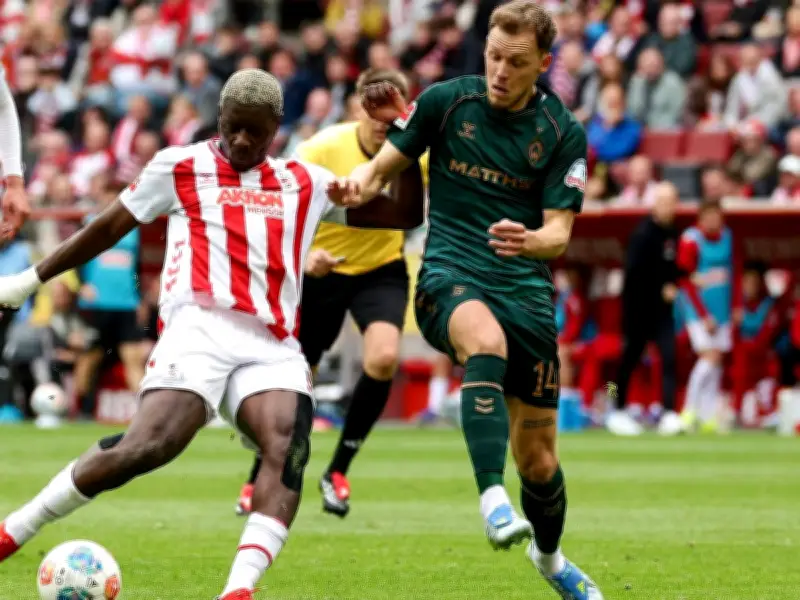 Köln beendet Sieglosserie: Werder schwächt sich selbst im Kellerduell