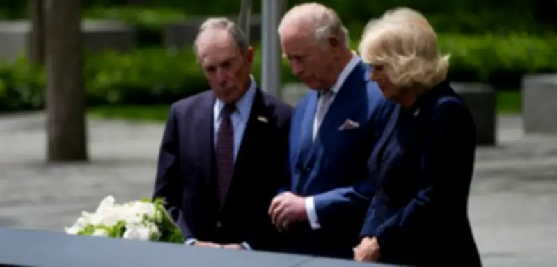 König Charles III. besucht 9/11-Gedenkstätte in New York