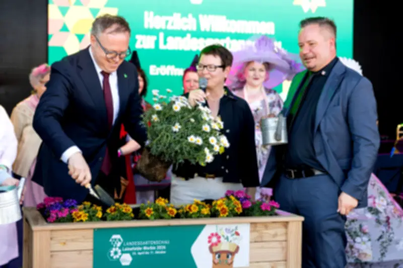 Landesgartenschau eröffnet: Voigt rät Besuchern zur Ruhe
