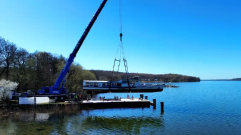 Linienschiff „Uns Fritzing“ in der Werft: Generalüberholung vor Saisonstart am Tollensesee