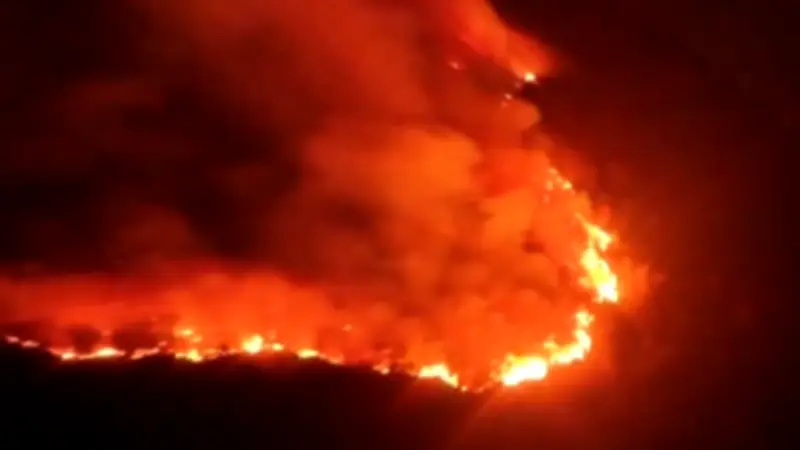 Luftbilder zeigen Ausmaß: Italienische Feuerwehr kämpft gegen Waldbrand am Lago Maggiore