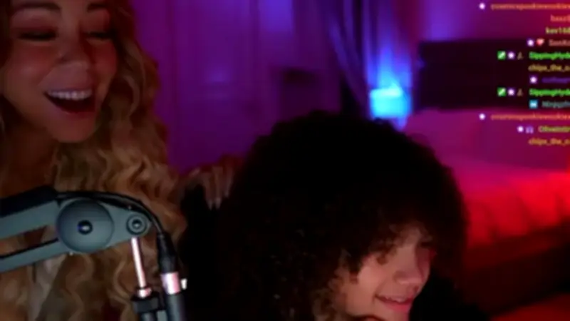 Mariah Carey überrascht Sohn Moroccan im Twitch-Livestream mit spontanem Auftritt