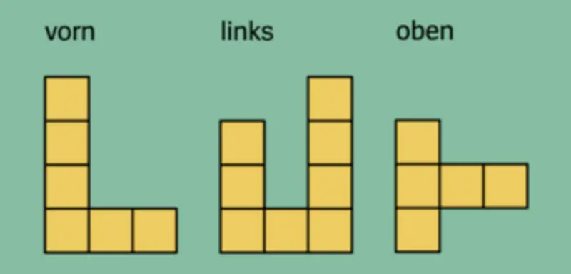 Mathe-Rätsel der Woche: Wie viele Würfel bilden die dreidimensionale Figur?