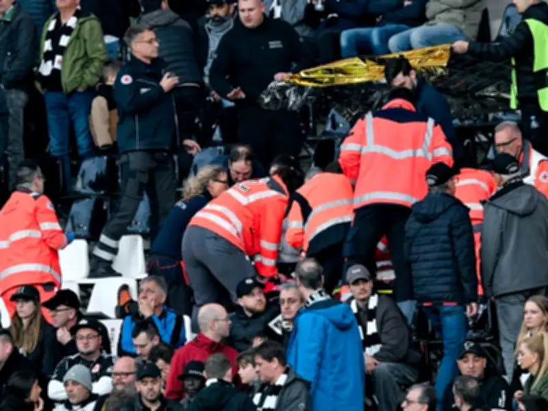 Medizinischer Notfall bei Bundesligaspiel: Zuschauer in Frankfurt in kritischem Zustand