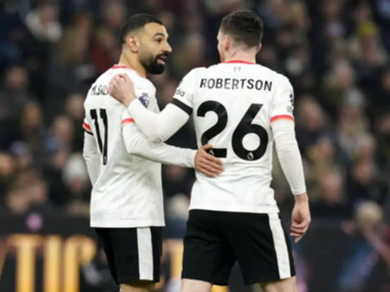Mohamed Salah verabschiedet sich emotional von Liverpool-Legende Andy Robertson