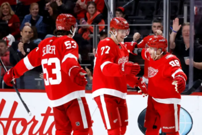 Moritz Seiders historische Nacht: Fünf Scorerpunkte für Detroit Red Wings