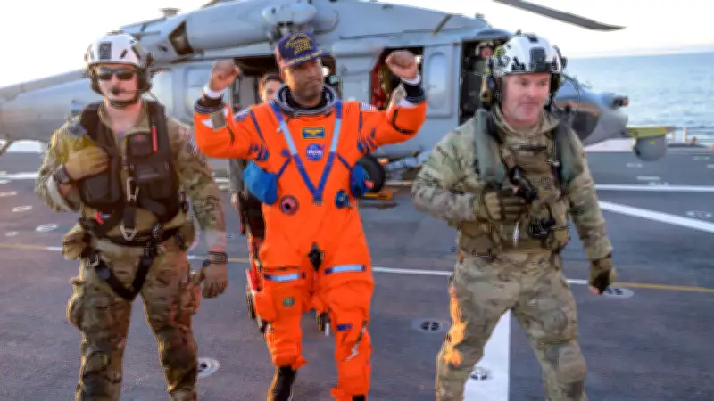 NASA feiert Artemis-Astronauten nach Mond-Mission mit erstem großen Auftritt in Houston