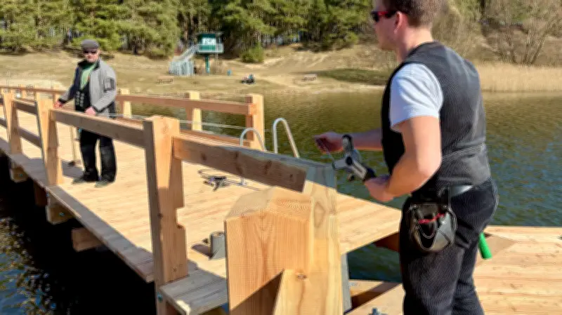 Neue Badesteg und Vogelplattform in Waren an der Feisneck feierlich eröffnet