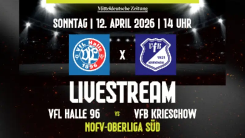 NOFV-Oberliga: VfL Halle 96 gegen VfB Krieschow im exklusiven Livestream