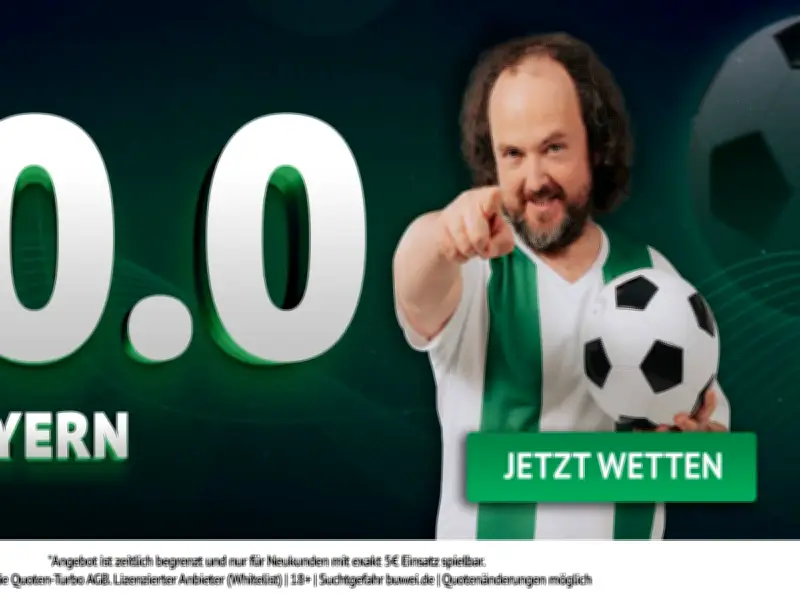 ODDSET Quotenboost: 20,0 auf Bayern-Sieg in Freiburg - Mega-Angebot für Neukunden